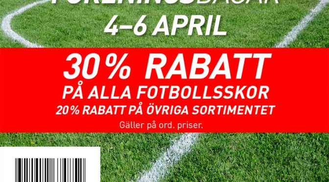 Föreningsdagar 4-6 april på Intersport